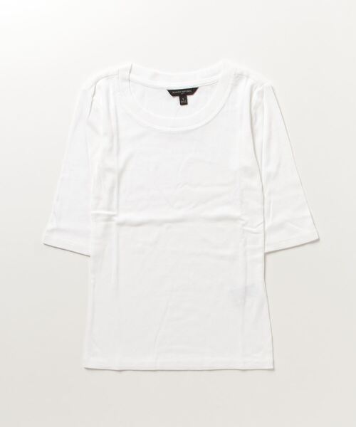 BANANA REPUBLIC FACTORY STORE(バナナリパブリック ファクトリーストア)の「BANANA REPUBLIC FACTORY STORE リブエルボースリーブTシャツ(Tシャツ/カットソー・レディース・ホワイト/ブラック/ブラウン/カーキ/ワイン/キャメル/グレー/ライラック/ネイビー/その他1/その他/ボルドー/ブルー/グリーン/コーラル/ブルー系その他/ブルー系その他2・XS/S/M/L)」の19枚目の写真
