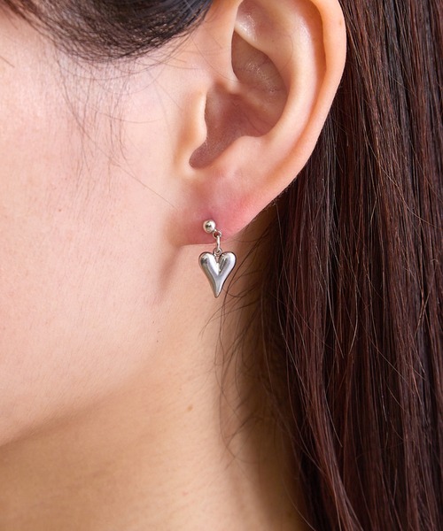 【汗や水に濡れても大丈夫】【金属アレルギー対応】316L ハートメタルピアス（ピアス（両耳用））｜ParAvion（パラビオン）のファッション通販 ZOZOTOWN