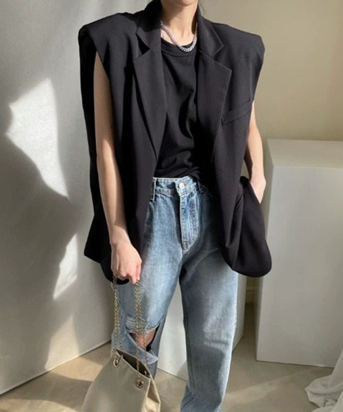 Jil Sander★ストレートヘム オーバーサイズ テーラードベスト dzdx11081.jpg