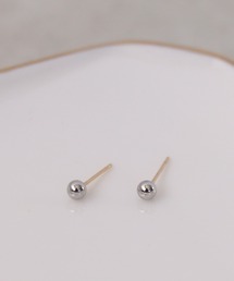Three Four Time | 3㎜メタル玉 K18ポストピアス(ピアス(両耳用))