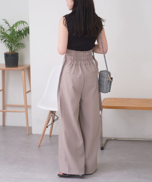 Chico（チコ）の「サイドベルトスラックスパンツ（スラックス・レディース・チャコールグレー/グレイッシュベージュ/グレー・FREE）」の18枚目の写真