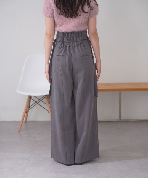 Chico（チコ）の「サイドベルトスラックスパンツ（スラックス・レディース・チャコールグレー/グレイッシュベージュ/グレー・FREE）」の16枚目の写真