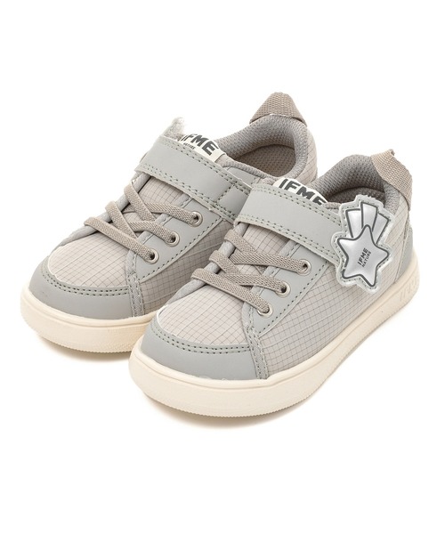 IFME（イフミー）の「KIDS｜ifme nature スターモチーフスニーカー（スニーカー・キッズ・オレンジ/ベージュ/ブルー/ホワイト/グレー/パープル・19.5cm/17.5cm/21.0cm/20.5cm/16.5cm/18.0cm/15.5cm/17.0cm/20.0cm/19.0cm/15.0cm/16.0cm/18.5cm）」の3枚目の写真