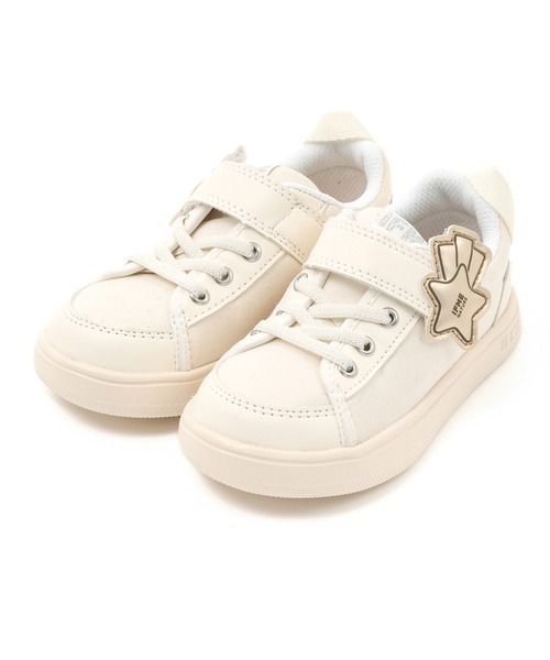 IFME（イフミー）の「KIDS｜ifme nature スターモチーフスニーカー（スニーカー・キッズ・オレンジ/ベージュ/ブルー/ホワイト/グレー/パープル・19.5cm/17.5cm/21.0cm/20.5cm/16.5cm/18.0cm/15.5cm/17.0cm/20.0cm/19.0cm/15.0cm/16.0cm/18.5cm）」の2枚目の写真