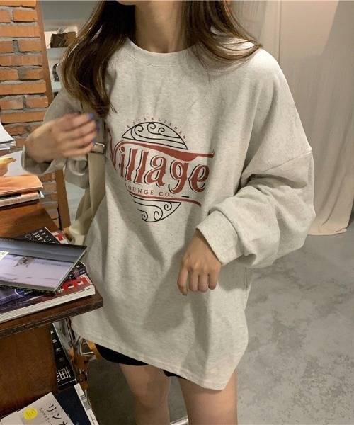 wears(ウェアーズ)の「フロントロゴビッグシルエットトレーナー(Tシャツ/カットソー・レディース・イエロー/チャコールグレー/ライトグレー・FREE)」の11枚目の写真