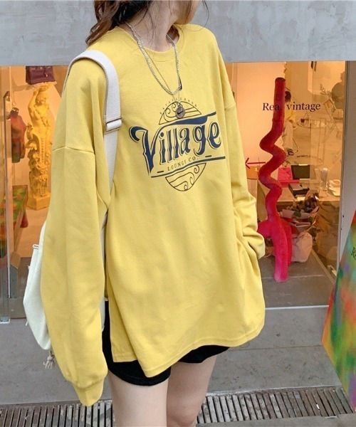 wears(ウェアーズ)の「フロントロゴビッグシルエットトレーナー(Tシャツ/カットソー・レディース・イエロー/チャコールグレー/ライトグレー・FREE)」の19枚目の写真