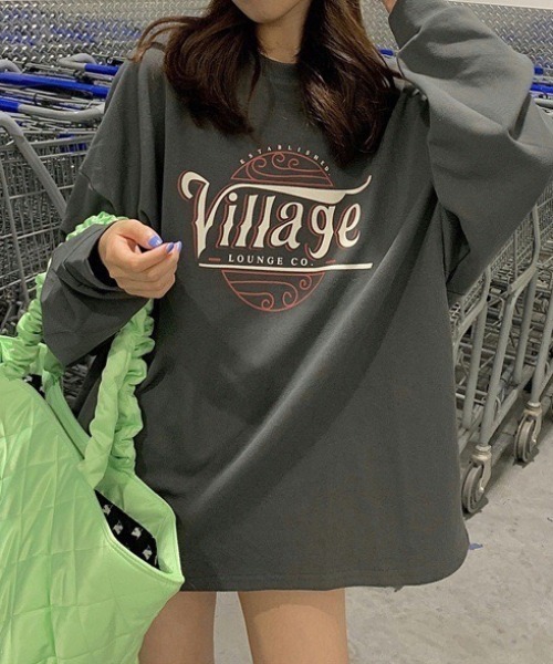 wears(ウェアーズ)の「フロントロゴビッグシルエットトレーナー(Tシャツ/カットソー・レディース・イエロー/チャコールグレー/ライトグレー・FREE)」の5枚目の写真