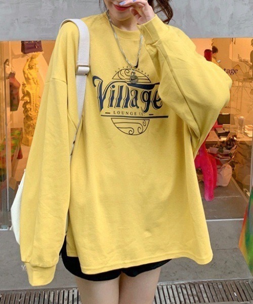 wears(ウェアーズ)の「フロントロゴビッグシルエットトレーナー(Tシャツ/カットソー・レディース・イエロー/チャコールグレー/ライトグレー・FREE)」の20枚目の写真