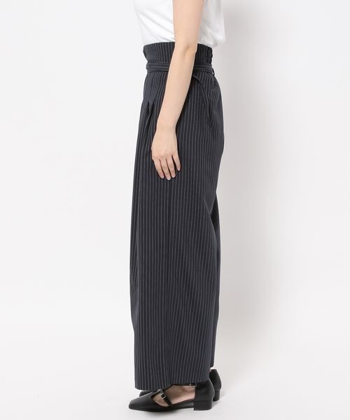 mysty woman（ミスティウーマン）の「ナローベルトワイドタックパンツ 977529（その他パンツ・レディース・ブルー系その他/ダークベージュ/オレンジ・FREE）」の8枚目の写真