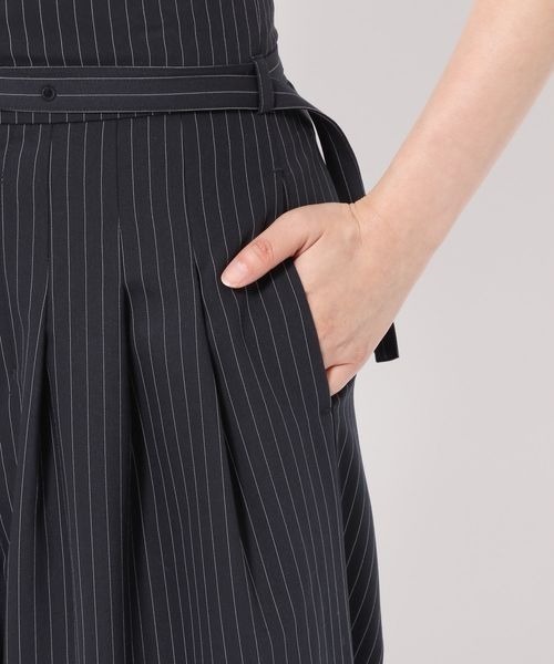 mysty woman（ミスティウーマン）の「ナローベルトワイドタックパンツ 977529（その他パンツ・レディース・ブルー系その他/ダークベージュ/オレンジ・FREE）」の11枚目の写真