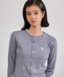 A'GEM/9 × .kom『muah muah/ムーアムーア』 ANGORA SLIM FIT CARDIGAN/アンゴラ スリフィット カーディガン