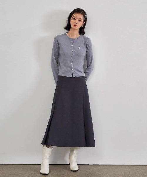 muahmuah（ムーアムーア）の「A'GEM/9 × .kom『muah muah/ムーアムーア』 ANGORA SLIM FIT CARDIGAN/アンゴラ スリフィット カーディガン（カーディガン/ボレロ・レディース・アイボリー/ネイビー/ライトブルー/ブラック・FREE）」の12枚目の写真