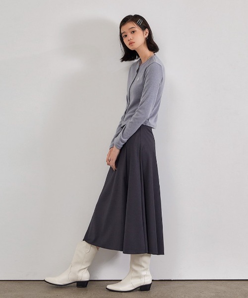★Smooth Mood★Egg Tee★Ivory_Black_Melange Grey★韓国★人気 LINEN WOOL TOP | POLO SWEATER – ATON | エイトン