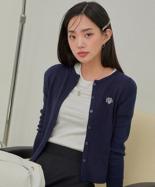 韓国 riette mime cardigan カーディガン ライム riette〉mime cardigan / 2color | hi ann