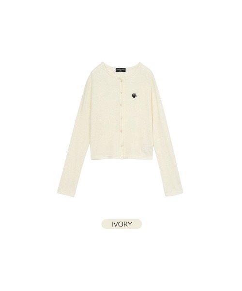 muahmuah（ムーアムーア）の「A'GEM/9 × .kom『muah muah/ムーアムーア』 ANGORA SLIM FIT CARDIGAN/アンゴラ スリフィット カーディガン（カーディガン/ボレロ・レディース・アイボリー/ネイビー/ライトブルー/ブラック・FREE）」の19枚目の写真