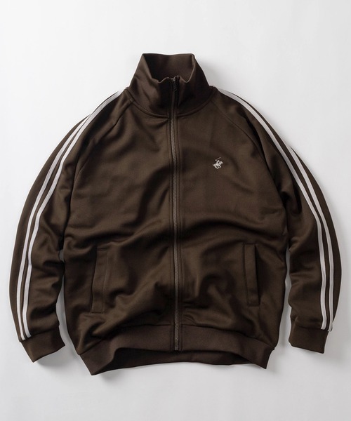 BEVERLY HILLS POLO CLUB（ビバリーヒルズポロクラブ）の「【71】【BEVERLY HILLS POLO CLUB/ビバリーヒルズポロクラブ】ブランドアイコン ワンポイントロゴ刺繍 サイドライン トラックジャケット ジャージ（ジャージ・レディース・ライトブルー/ブラック/オレンジ/アイボリー/ネイビー/グレー/バーガンディー/ダークブラウン/ブラウン系/ホワイト系/ワイン系/ネイビー系・XL/L/M）」の5枚目の写真