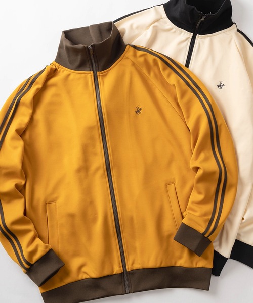 BEVERLY HILLS POLO CLUB（ビバリーヒルズポロクラブ）の「【71】【BEVERLY HILLS POLO CLUB/ビバリーヒルズポロクラブ】ブランドアイコン ワンポイントロゴ刺繍 サイドライン トラックジャケット ジャージ（ジャージ・レディース・ライトブルー/ブラック/オレンジ/アイボリー/ネイビー/グレー/バーガンディー/ダークブラウン/ブラウン系/ホワイト系/ワイン系/ネイビー系・XL/L/M）」の12枚目の写真