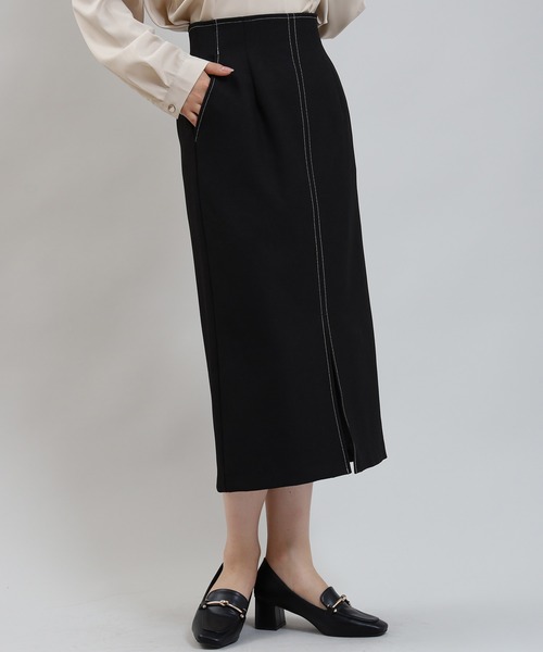 TRUDEA(トルディア)の「バックジップタイトスカート(スカート・レディース・ブルー/ネイビー/ブラック・MEDIUM/LARGE/SMALL)」の2枚目の写真