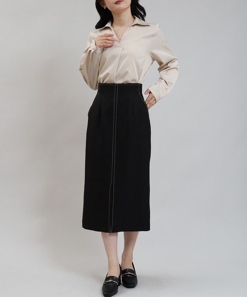 TRUDEA(トルディア)の「バックジップタイトスカート(スカート・レディース・ブルー/ネイビー/ブラック・MEDIUM/LARGE/SMALL)」の13枚目の写真