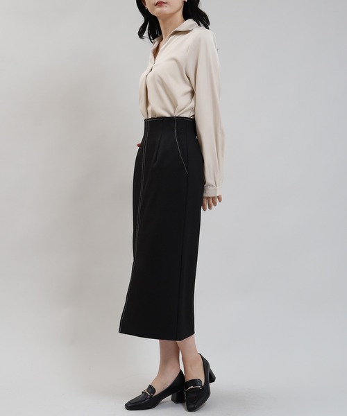 TRUDEA(トルディア)の「バックジップタイトスカート(スカート・レディース・ブルー/ネイビー/ブラック・MEDIUM/LARGE/SMALL)」の12枚目の写真