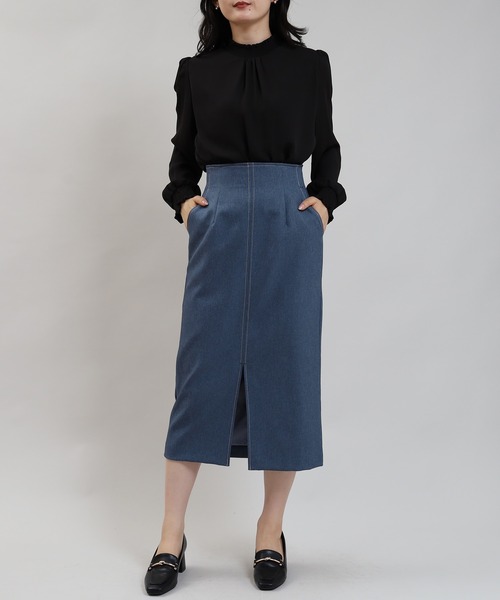 TRUDEA(トルディア)の「バックジップタイトスカート(スカート・レディース・ブルー/ネイビー/ブラック・MEDIUM/LARGE/SMALL)」の22枚目の写真