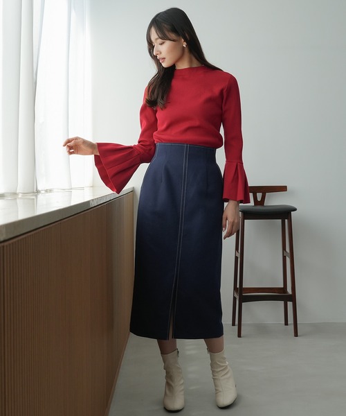 TRUDEA(トルディア)の「バックジップタイトスカート(スカート・レディース・ブルー/ネイビー/ブラック・MEDIUM/LARGE/SMALL)」の18枚目の写真