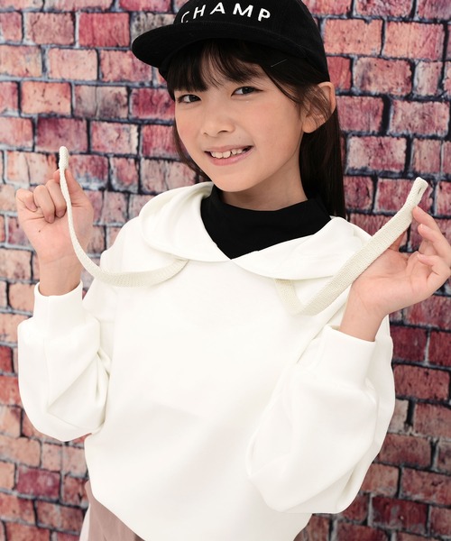 Bee des Bee（ビーデスビー）の「レイヤード風パーカー（パーカー・キッズ・ブラック/ホワイト/ライトグレー・110cm/120cm/130cm/140cm/150cm/100cm）」の19枚目の写真