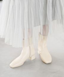 LEPSIM | ストレッチスクエアローヒールブーツ　969894(ブーツ)