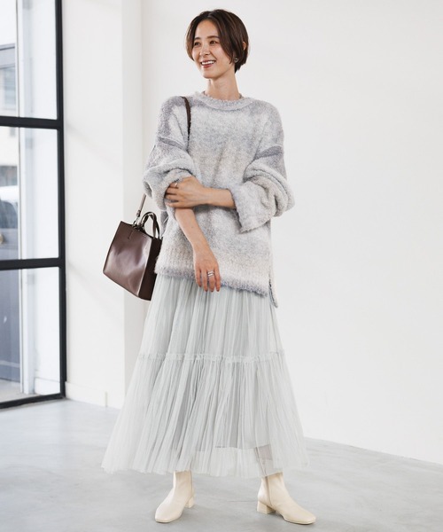 LEPSIM(レプシィム)の「ストレッチスクエアローヒールブーツ 969894(ブーツ・レディース・ブラウン/アイボリー/ブラック・LL/LARGE/MEDIUM)」の6枚目の写真