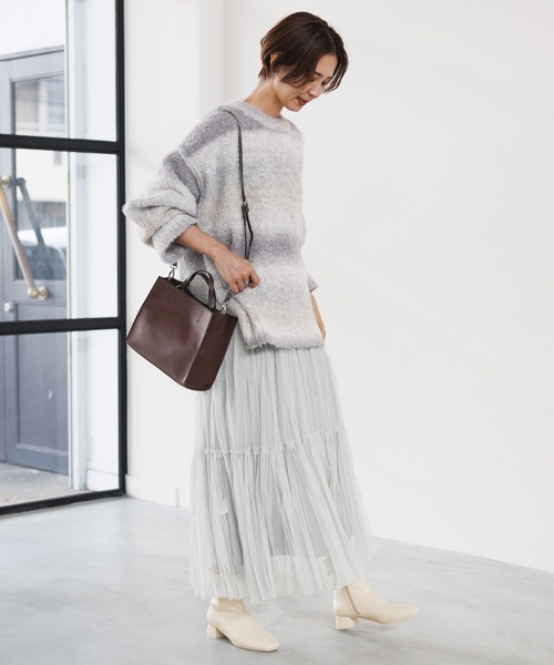 LEPSIM(レプシィム)の「ストレッチスクエアローヒールブーツ 969894(ブーツ・レディース・ブラウン/アイボリー/ブラック・LL/LARGE/MEDIUM)」の7枚目の写真