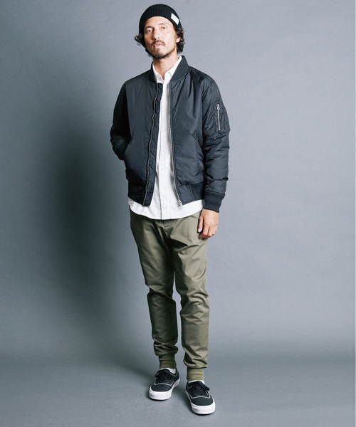 Magine（マージン）の「NYLON THINSULATE ZIP MA-1 JKT:ナイロン シンサレート ZIPポケット MA-1（MA-1・メンズ・ブラック/オリーブ/ネイビー・44/48/46）」の20枚目の写真