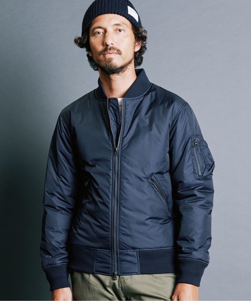 Magine（マージン）の「NYLON THINSULATE ZIP MA-1 JKT:ナイロン シンサレート ZIPポケット MA-1（MA-1・メンズ・ブラック/オリーブ/ネイビー・44/48/46）」の11枚目の写真
