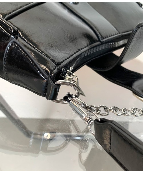 non-hedge(ノンヘッジ)の「ベルトミニショルダーバッグ(ハンドバッグ・レディース・ホワイト/シルバー/ブラック/ピンク・FREE)」の21枚目の写真