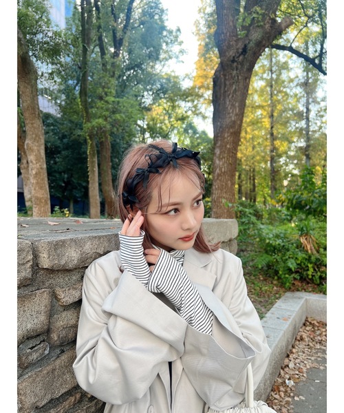 JUMELLE(ジュメロ)の「tulle ribbon headband(カチューシャ・レディース・ブラック・FREE)」の5枚目の写真