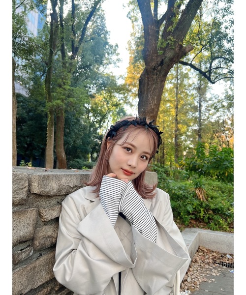 JUMELLE(ジュメロ)の「tulle ribbon headband(カチューシャ・レディース・ブラック・FREE)」の10枚目の写真