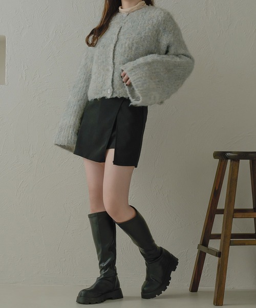 Ambre Neige(アンブルネージュ)の「スリッドレイヤードスカパン/【WEB/EC限定商品】(その他パンツ・レディース・ブラック・FREE)」の5枚目の写真