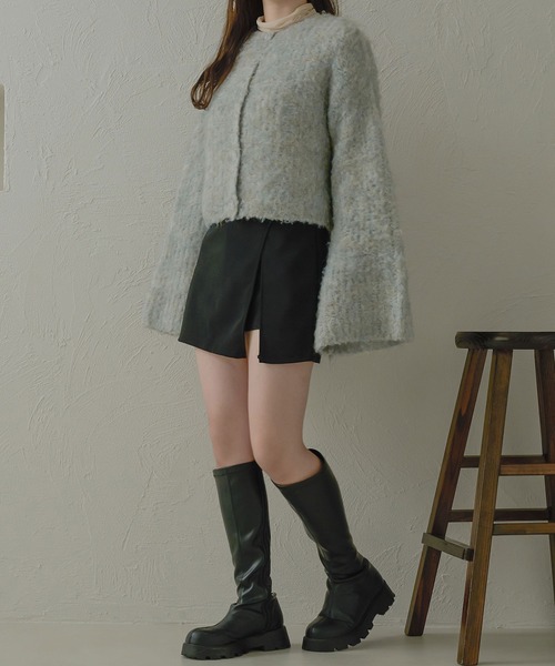 Ambre Neige(アンブルネージュ)の「スリッドレイヤードスカパン/【WEB/EC限定商品】(その他パンツ・レディース・ブラック・FREE)」の6枚目の写真