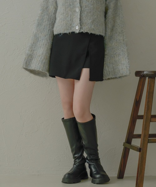 Ambre Neige(アンブルネージュ)の「スリッドレイヤードスカパン/【WEB/EC限定商品】(その他パンツ・レディース・ブラック・FREE)」の9枚目の写真
