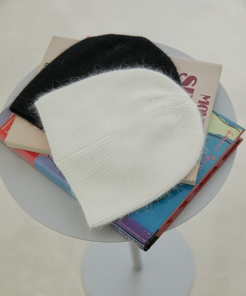 VIS（ビス）の「アンゴラ混ニットビーニー（ニットキャップ/ビーニー・レディース・キナリ/ブラック・FREE）」の5枚目の写真