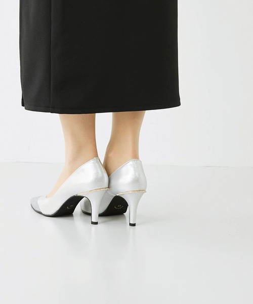 welleg（ウェレッグ）の「メタルルージュパンプス（パンプス・レディース・ブラック/ゴールド/シルバー・22.5cm/23.5cm/24.5cm/23.0cm/24.0cm/22.0cm）」の5枚目の写真