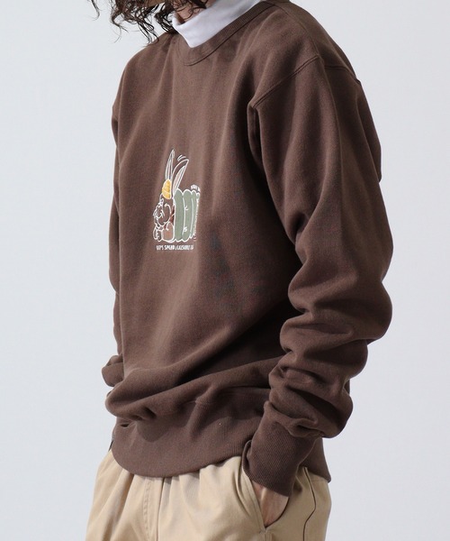 KRIFF MAYER(クリフメイヤー)の「Camp Rabbit Brushed Crewneck Sweatshirt / キャンプラビット 裏起毛クルーネックスウェット unisex(スウェット・メンズ・マルチ/グレー/チャコール/ナチュラル/ネイビー/ブラウン・L/M/XL)」の17枚目の写真