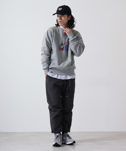 KRIFF MAYER(クリフメイヤー)の「Camp Rabbit Brushed Crewneck Sweatshirt / キャンプラビット 裏起毛クルーネックスウェット unisex(スウェット・メンズ・マルチ/グレー/チャコール/ナチュラル/ネイビー/ブラウン・L/M/XL)」の11枚目の写真