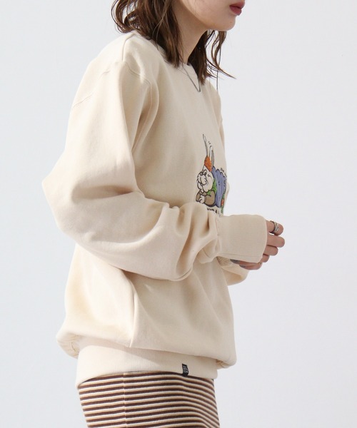 KRIFF MAYER(クリフメイヤー)の「Camp Rabbit Brushed Crewneck Sweatshirt / キャンプラビット 裏起毛クルーネックスウェット unisex(スウェット・メンズ・マルチ/グレー/チャコール/ナチュラル/ネイビー/ブラウン・L/M/XL)」の21枚目の写真