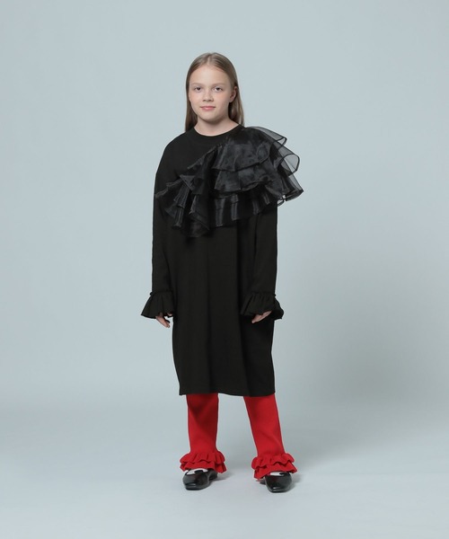 LOWRYS FARM（ローリーズファーム）の「オーガンジーＢＩＧカラー　 993159（付け襟・キッズ・ブラック/ホワイト・FREE）」の15枚目の写真