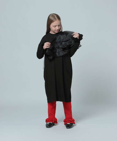 LOWRYS FARM（ローリーズファーム）の「オーガンジーＢＩＧカラー　 993159（付け襟・キッズ・ブラック/ホワイト・FREE）」の16枚目の写真