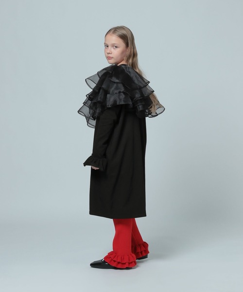 LOWRYS FARM（ローリーズファーム）の「オーガンジーＢＩＧカラー　 993159（付け襟・キッズ・ブラック/ホワイト・FREE）」の18枚目の写真