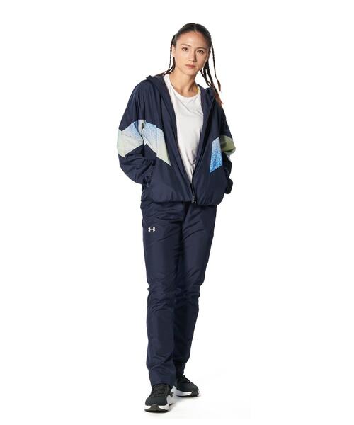 【セール】UAトリコット ウーブン フルジップ フーディー（トレーニング/レディース）（その他アウター）｜UNDER ARMOUR（アンダーアーマー）