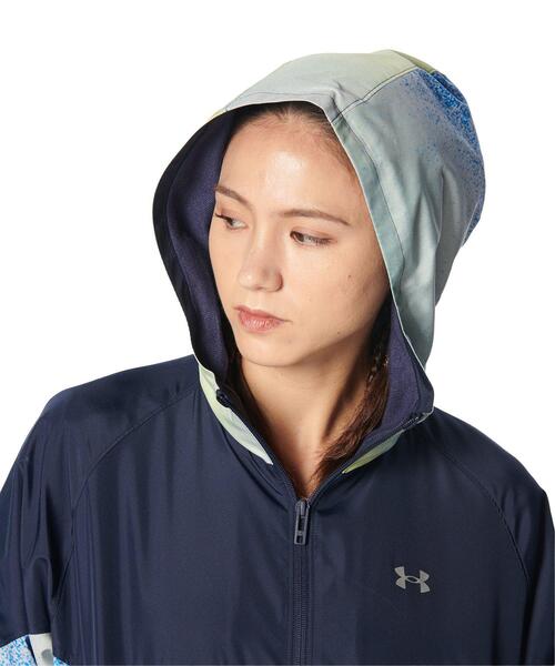 【セール】UAトリコット ウーブン フルジップ フーディー（トレーニング/レディース）（その他アウター）｜UNDER ARMOUR（アンダーアーマー）