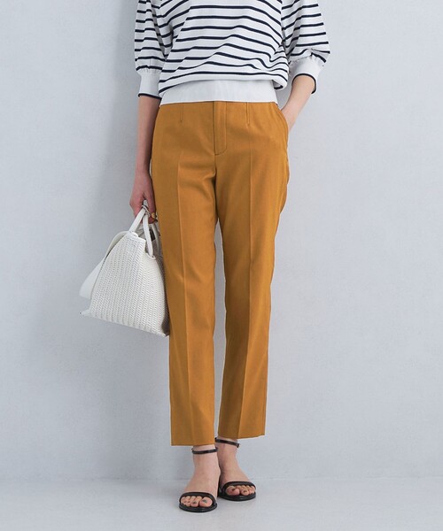 green label relaxing（グリーンレーベルリラクシング）の「［size SHORT/TALLあり］キチントボトムス スリム スティック パンツ（その他パンツ・レディース・ライム/ライトグレー/イエロー/ブラック/ブラウン/レッド・SHORT/40/34/44/42/TALL/38/36）」の3枚目の写真