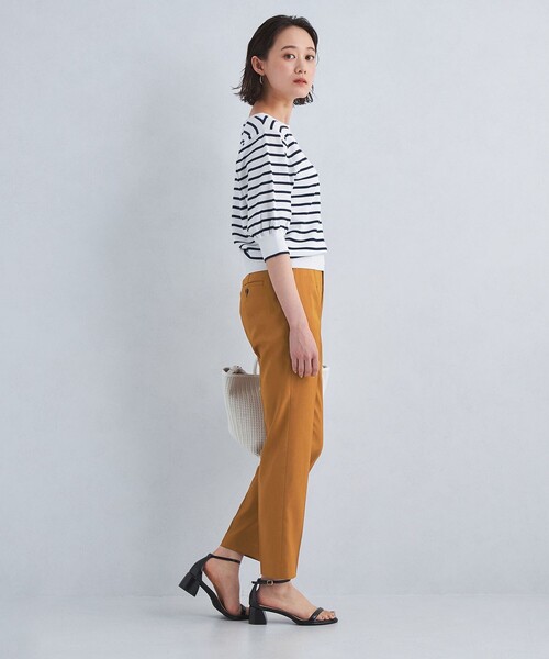 green label relaxing（グリーンレーベルリラクシング）の「［size SHORT/TALLあり］キチントボトムス スリム スティック パンツ（その他パンツ・レディース・ライム/ライトグレー/イエロー/ブラック/ブラウン/レッド・SHORT/40/34/44/42/TALL/38/36）」の9枚目の写真